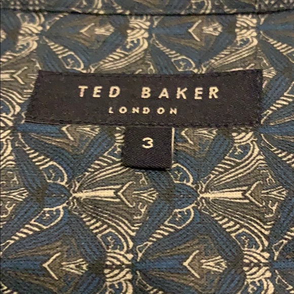 Navy Ted Baker London button down dress shirt - Picture 8 of 10